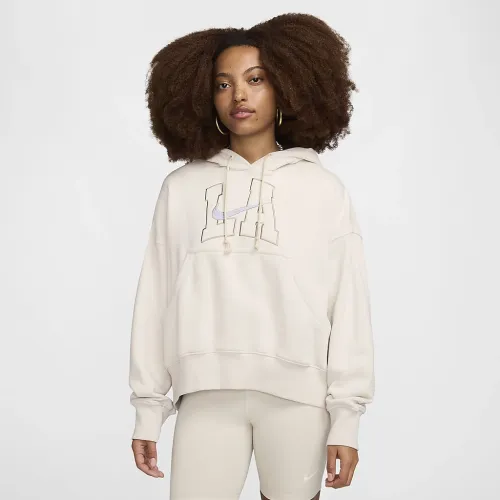 Nike Sportswear Phoenix Fleece женская Over-оверсайз Толстовка с капюшоном цвет коричневый