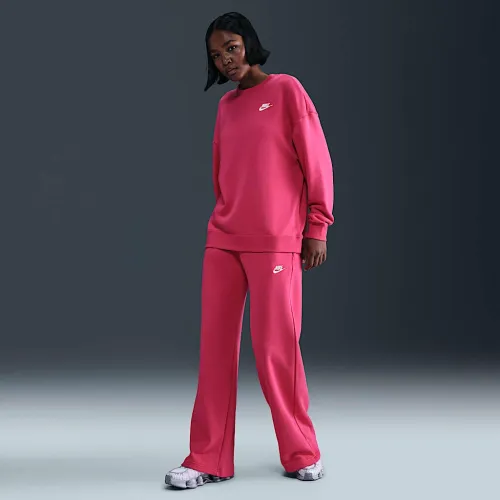 Nike Sportswear Club Fleece жіноча Mid-Rise Wide-Leg Sweatpants Pink