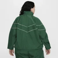 Nike Windrunner женская Loose UV Woven Full-Zip Куртка (большие размеры) цвет зеленый