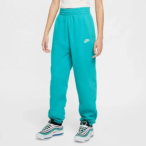 Nike Sportswear Club Fleece Big дитячі Loose Pants колір зелений