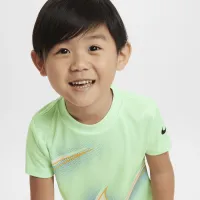 Nike Dri-FIT Toddler Stacked Up Swoosh футболка цвет зеленый