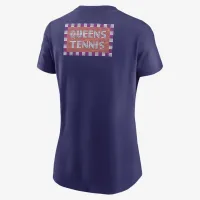 Nike жіноча Tennis футболка колір фіолетовий