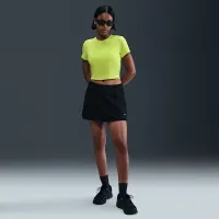 Nike Sportswear Chill Knit жіноча Cropped футболка колір зелений