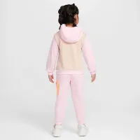 Nike Little детские 2-Piece Keep Climbing French Terry Pullover Толстовка с капюшоном набор Pink
