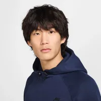 Nike Sportswear Tech Fleece мужские Pullover Толстовка с капюшоном синий