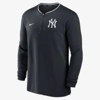 New York Yankees Authentic Collection мужские Nike Dri-FIT MLB 1/2-Zip Long-Sleeve Top синий