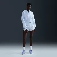 Nike Sportswear Phoenix Fleece женская Loose Cropped Full-Zip Толстовка с капюшоном синий