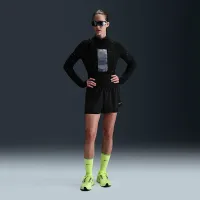 Nike Swift женская Dri-FIT Mid-Rise 2-in-1 Running шорты цвет черный