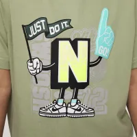 Nike Step Up Your Game Little детские Graphic футболка цвет зеленый
