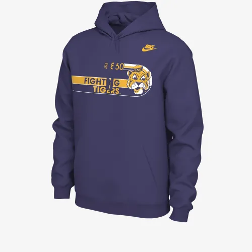 LSU чоловічі Nike College Толстовка з капюшоном колір фіолетовий