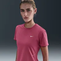 Nike Swift жіноча Dri-FIT Short-Sleeve Running Top колір фіолетовий