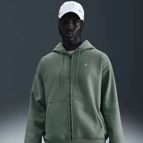 Nike Solo Swoosh чоловічі Full-Zip Fleece Толстовка з капюшоном колір сірий