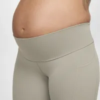 Nike Zenvy (M) жіноча Gentle-Support З високою талією 7/8 лосіни з кишенями(Maternity) колір зелений