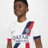 Paris Saint-Germain 2024/25 Stadium Away Big дитячі Nike Dri-FIT Soccer Replica Jersey колір білий