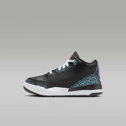 Nike Jordan 3 Retro Little дитячі Кросівки колір чорний