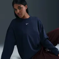 Nike Sportswear Essential женская оверсайз Long-Sleeve футболка синий