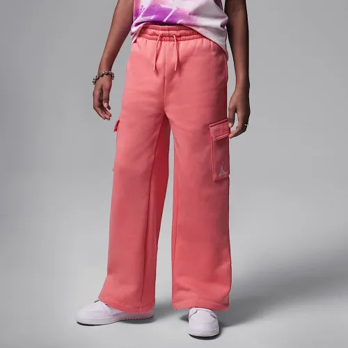 Nike Jordan Y2K Big детские Fleece Cargo Pants Pink