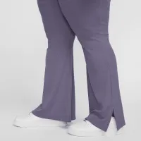 Nike Sportswear Chill Knit женская Tight Mini-Rib Flaцвет красный лосины (большие размеры) цвет фиолетовый