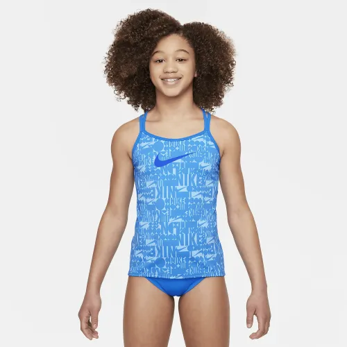 Nike Swim Retro Flow Big детские (Girls') T-Back Tankini набор синий