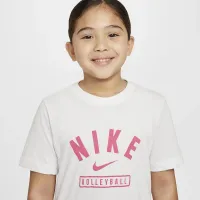 Nike Big дитячі волейбольні футболка колір білий