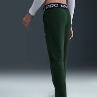 Nike Pro Fleece Big детские (Girls') Dri-FIT Joggers цвет зеленый