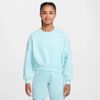 Nike Sportswear Club Fleece Girls' Boxy Crew-Neck світшот блакитний