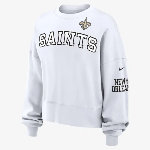 New Orleans Saints женская Nike NFL Pullover Crew цвет белый