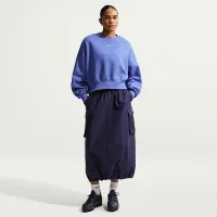 Nike Sportswear Phoenix Fleece женская Over-оверсайз Crew-Neck свитшот синий