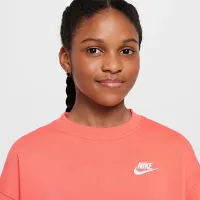 Nike Sportswear Club Fleece Big дитячі оверсайз світшот Orange