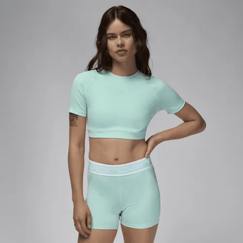 Nike Jordan Sport женская Bodycon Performance Top цвет зеленый
