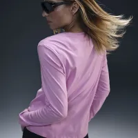 Nike Sportswear Essentials жіноча Long-Sleeve Logo футболка Pink