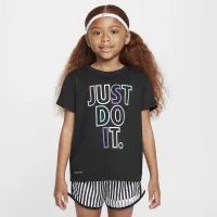 Nike Dri-FIT Femme Pop Little детские футболка and Tempo шорты набор цвет черный