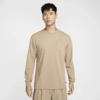 Nike Sportswear Premium Essentials чоловічі Long-Sleeve Pocket футболка колір коричневий