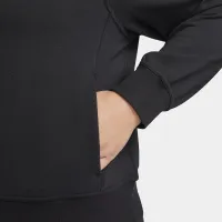 Nike Dri-FIT One жіноча Full-Zip French Terry Толстовка з капюшоном (великі розміри) колір чорний