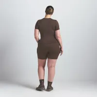 NikeSKIMS Matte женская Padded Baby футболка цвет коричневый