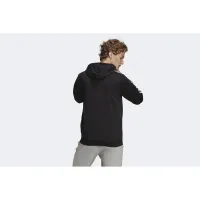 Кофта/футболка adidas Essentials French Terry 3-Stripes Full Zip Толстовка з капюшоном GK9032 - Чорна