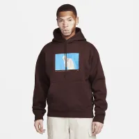 Nike SB Fleece Pullover Skate Толстовка з капюшоном колір коричневий