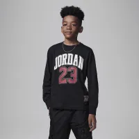 Nike Jordan Practice Flight Long Sleeve Tee Big Kids футболка колір чорний