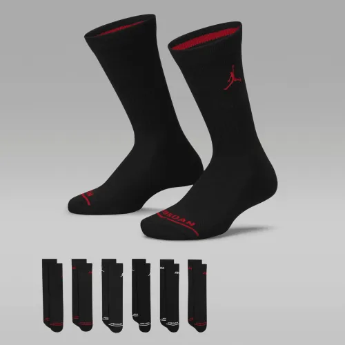 Nike Jordan Legend Big дитячі Crew шкарпетки (6 пар) колір чорний