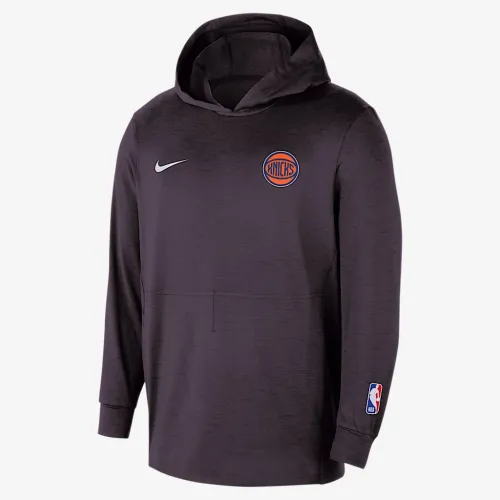 New York Knicks Restore мужские Nike NBA Lightweight Pullover Толстовка с капюшоном цвет черный