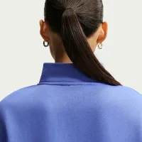 Nike Sportswear Phoenix Fleece женская оверсайз 1/4-Zip Long свитшот синий