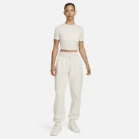Nike Sportswear Essential жіноча Slim Cropped футболка колір коричневий