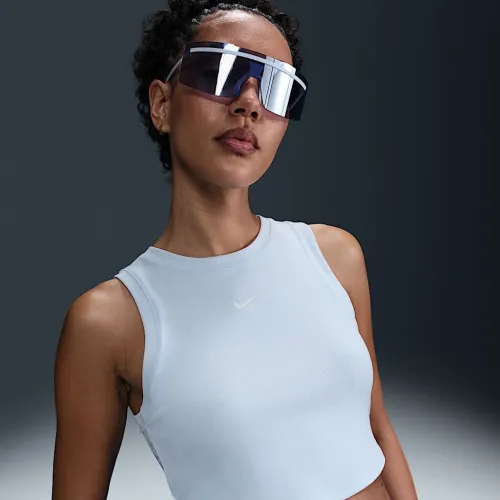 Nike Sportswear Chill Knit женская Tight Cropped Mini-Rib Tank Top синий