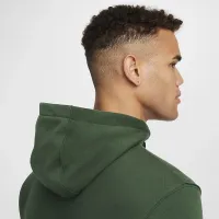 Nike Sportswear Club Fleece мужские Graphic Pullover Толстовка с капюшоном цвет зеленый