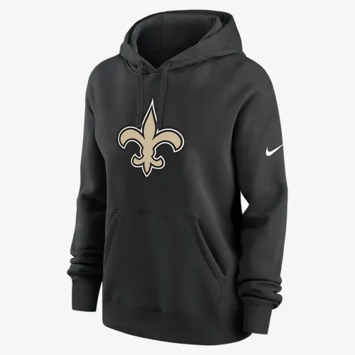 New Orleans Saints Club женская Nike NFL Pullover Толстовка с капюшоном цвет черный
