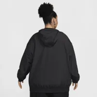 Nike Sportswear Classic Wovens жіноча Loose UV Hooded Куртка (великі розміри) колір чорний