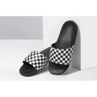 Шлёпанцы Vans Checkerboard La Costa Slide-On VN0A5HF527I1 - Черно-Белые