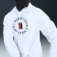 NikeCourt Heritage чоловічі Dri-FIT French Terry Tennis Pullover Толстовка з капюшоном колір білий