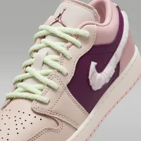 Nike Air Jordan 1 Low SE Big детские Кроссовки цвет коричневый