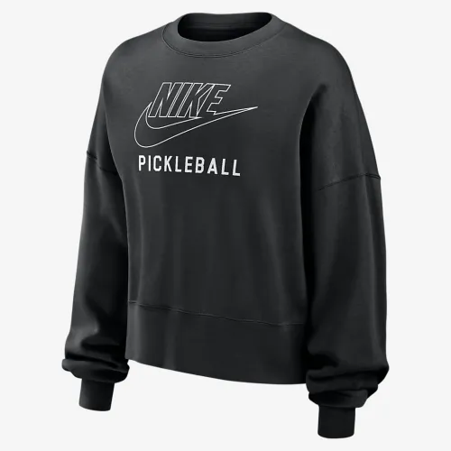 Nike Phoenix Fleece жіноча Pickleball Crew-Neck світшот колір чорний